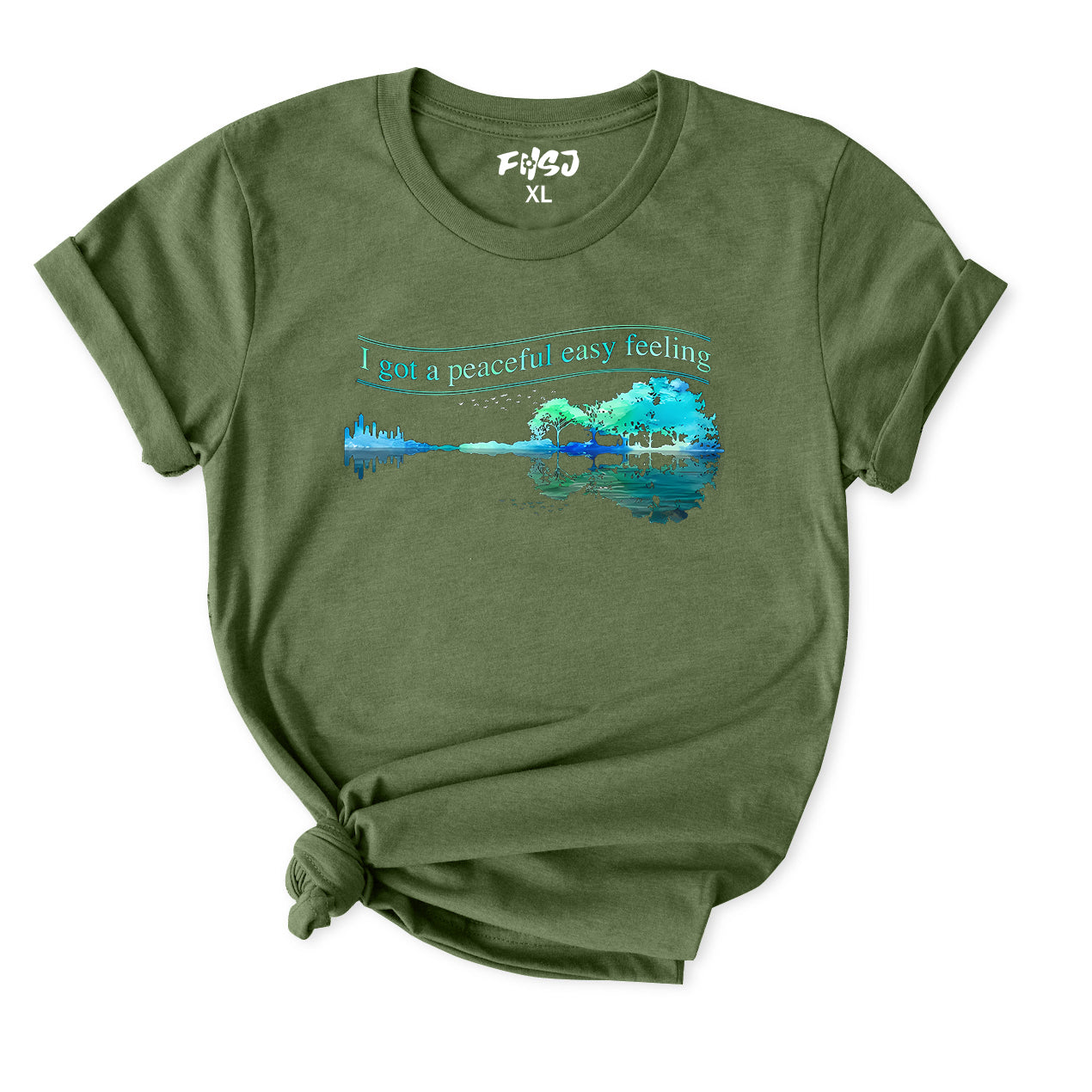 I Got a Peaceful Easy Feeling Nature Reflection T-Shirt for Women