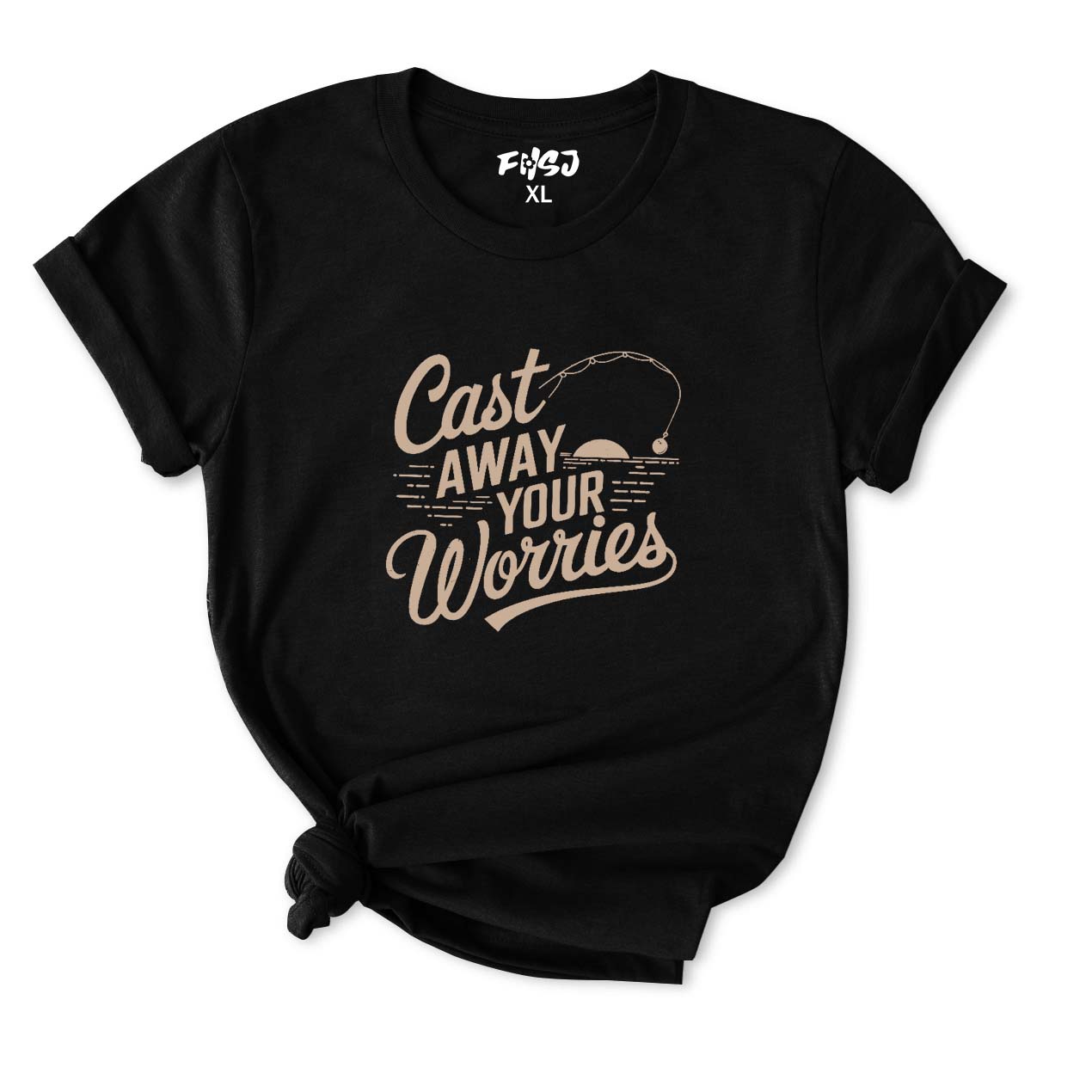 Cast Away Your Worries T-Shirt for Women