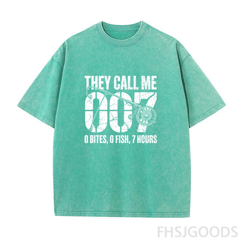 Funny Fishing 007 Unisex Distressed T-Shirt
