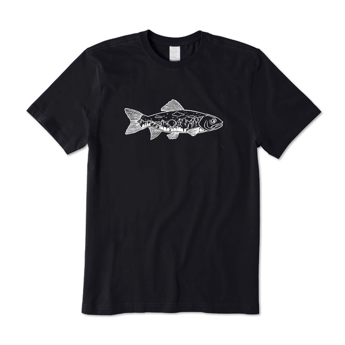 Salmon Fish Landscape T-Shirt