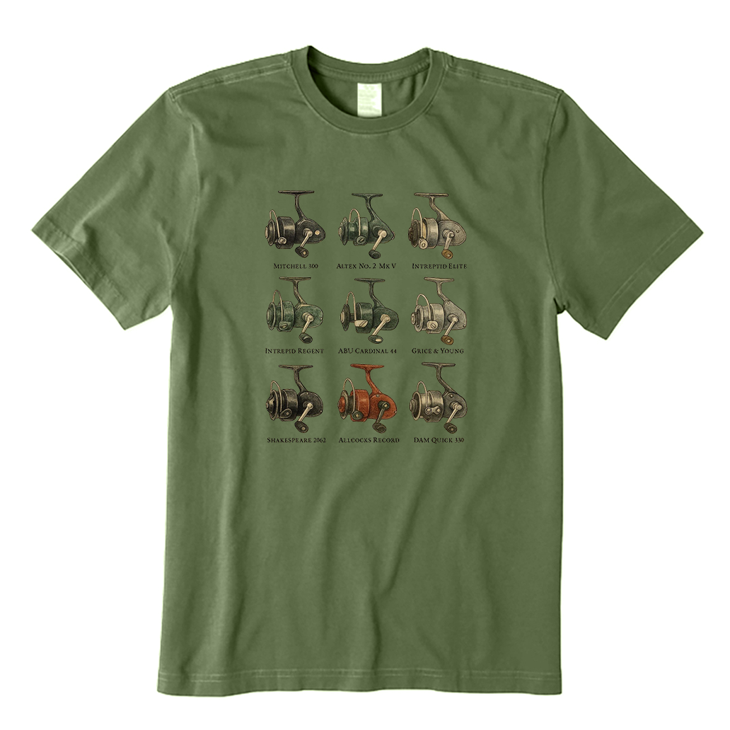 Fixed Spool Reels Fishing T-Shirt