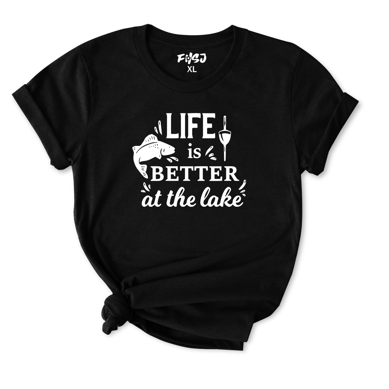 Life is Better at The Lake Fishing T-Shirt for Women