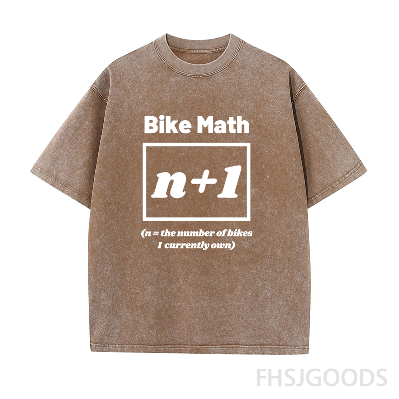 Bike Math Unisex Distressed T-Shirt