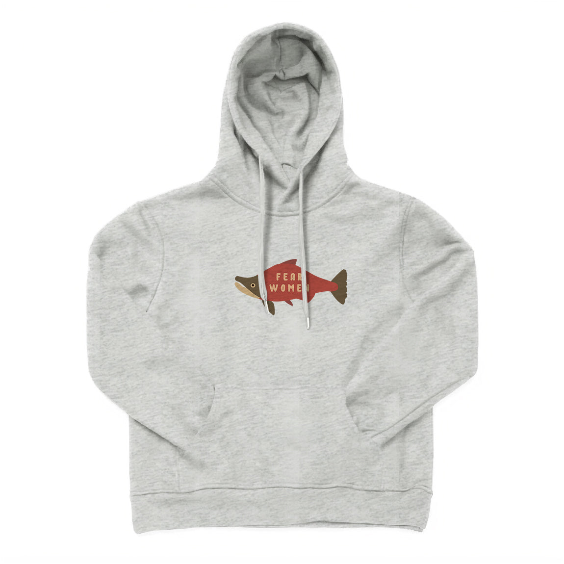 Fear Women Salmon Hoodie