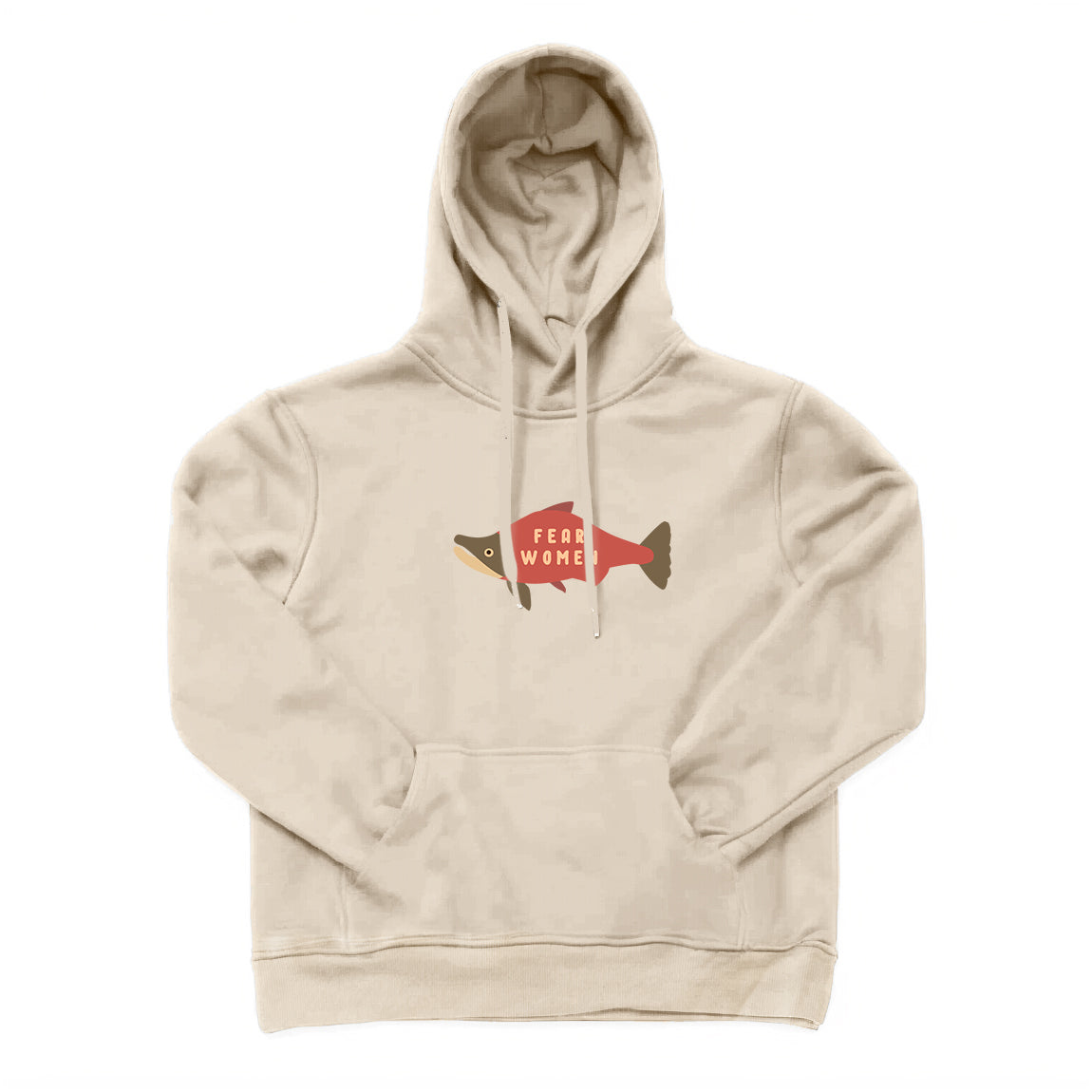 Fear Women Salmon Hoodie