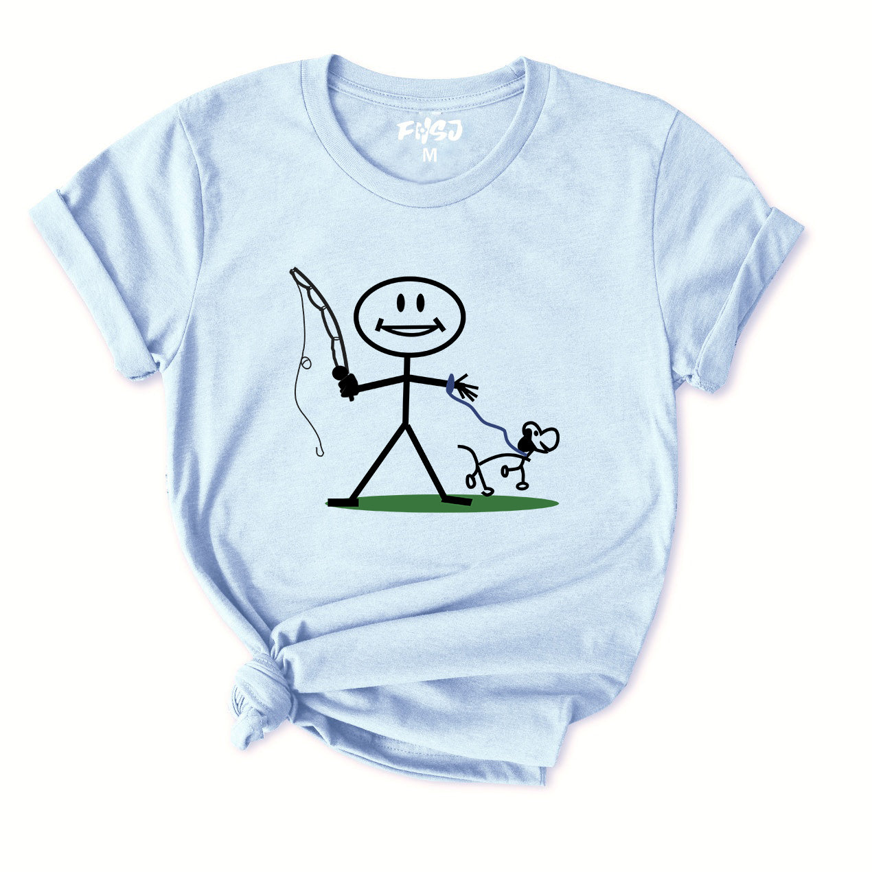 Go Fishing With My Dog T-Shirt for women