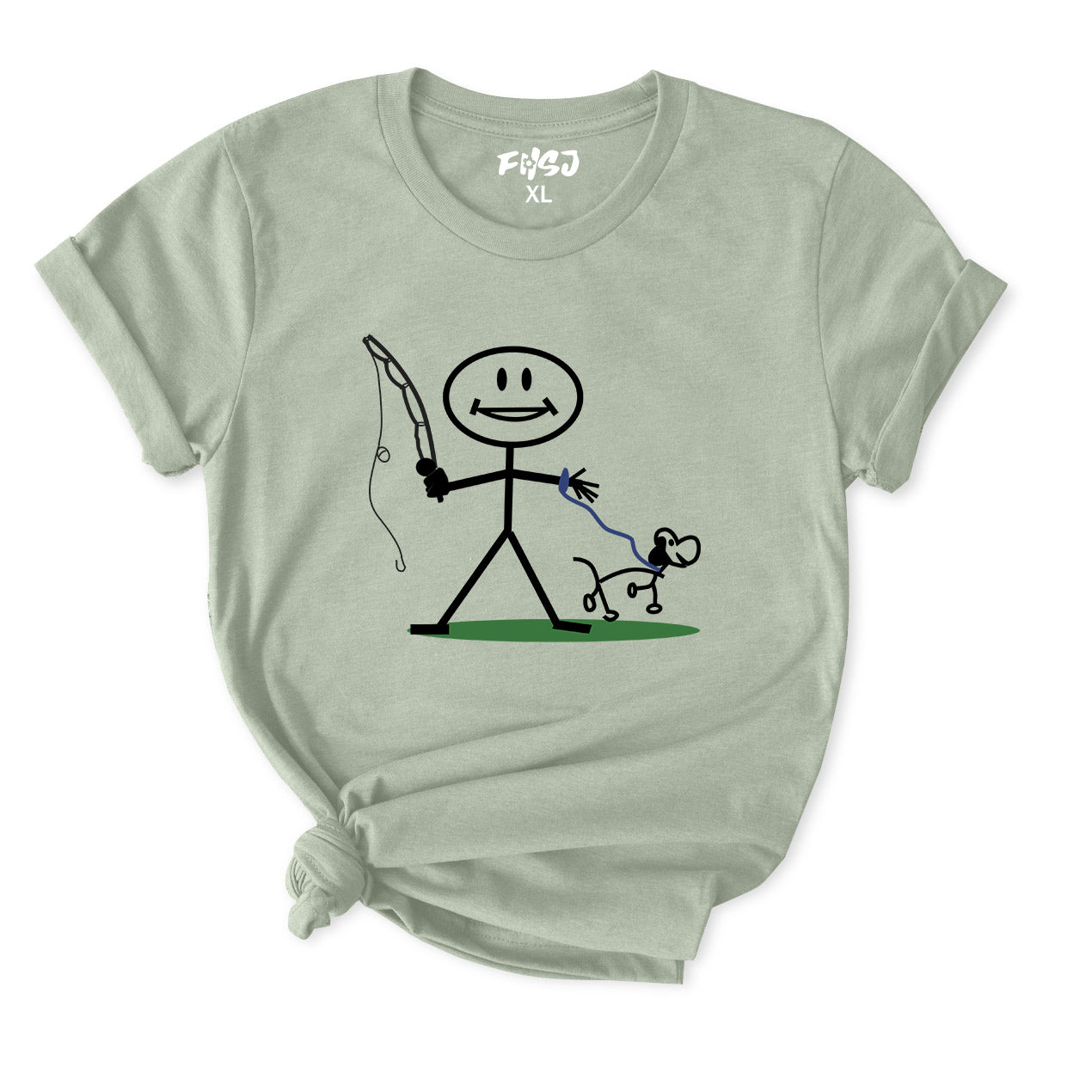 Go Fishing With My Dog T-Shirt for women