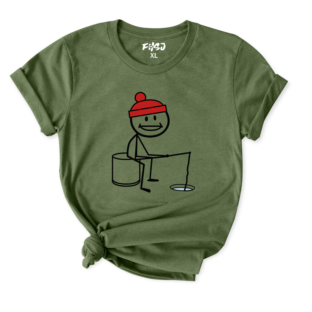 Ice Fishing T-Shirt for women