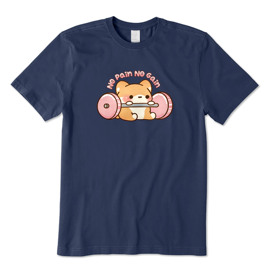 No Pain No Gain Corgi Work Out T-shirt