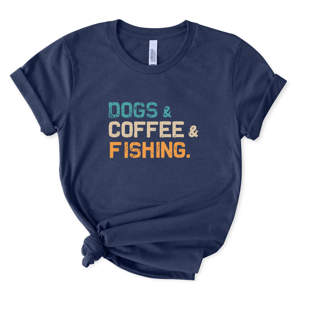 Dogs & Coffee & Fishing T-Shirt for women