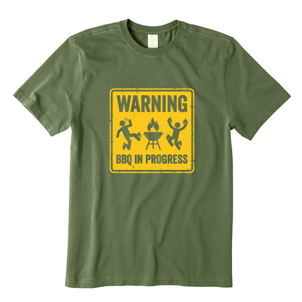 Warning BBQ In Progress T-shirt