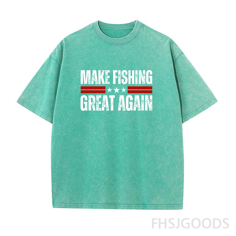Make Fishing Great Again Unisex Distressed T-Shirt