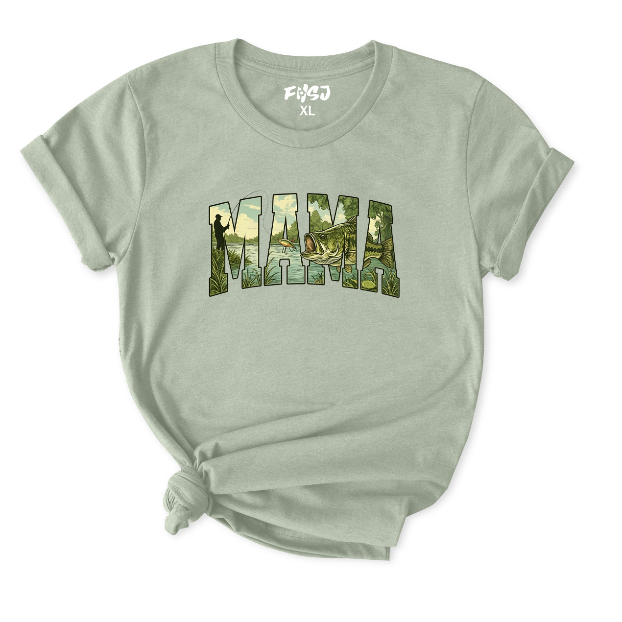 Bass Fishing Mama T-Shirt for Women