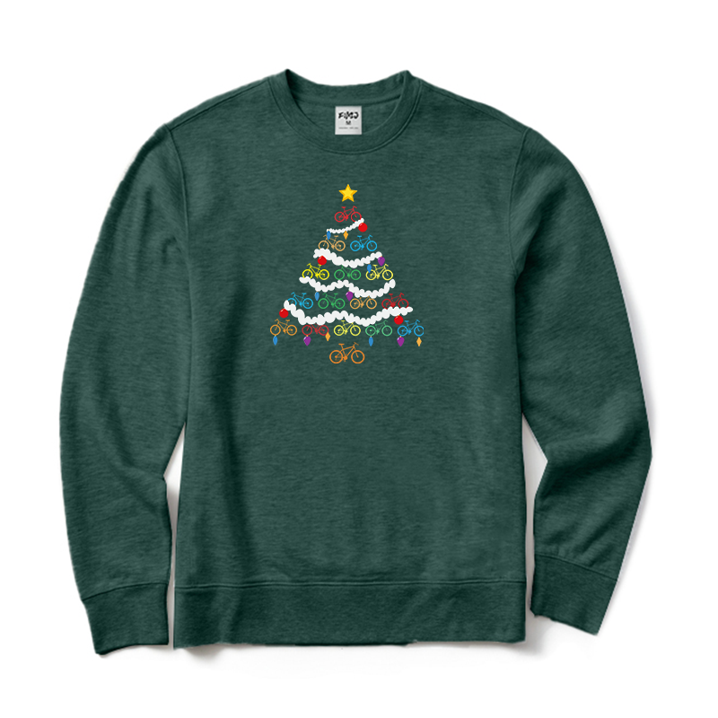 Christmas Bicycle Crewneck Sweatshirt