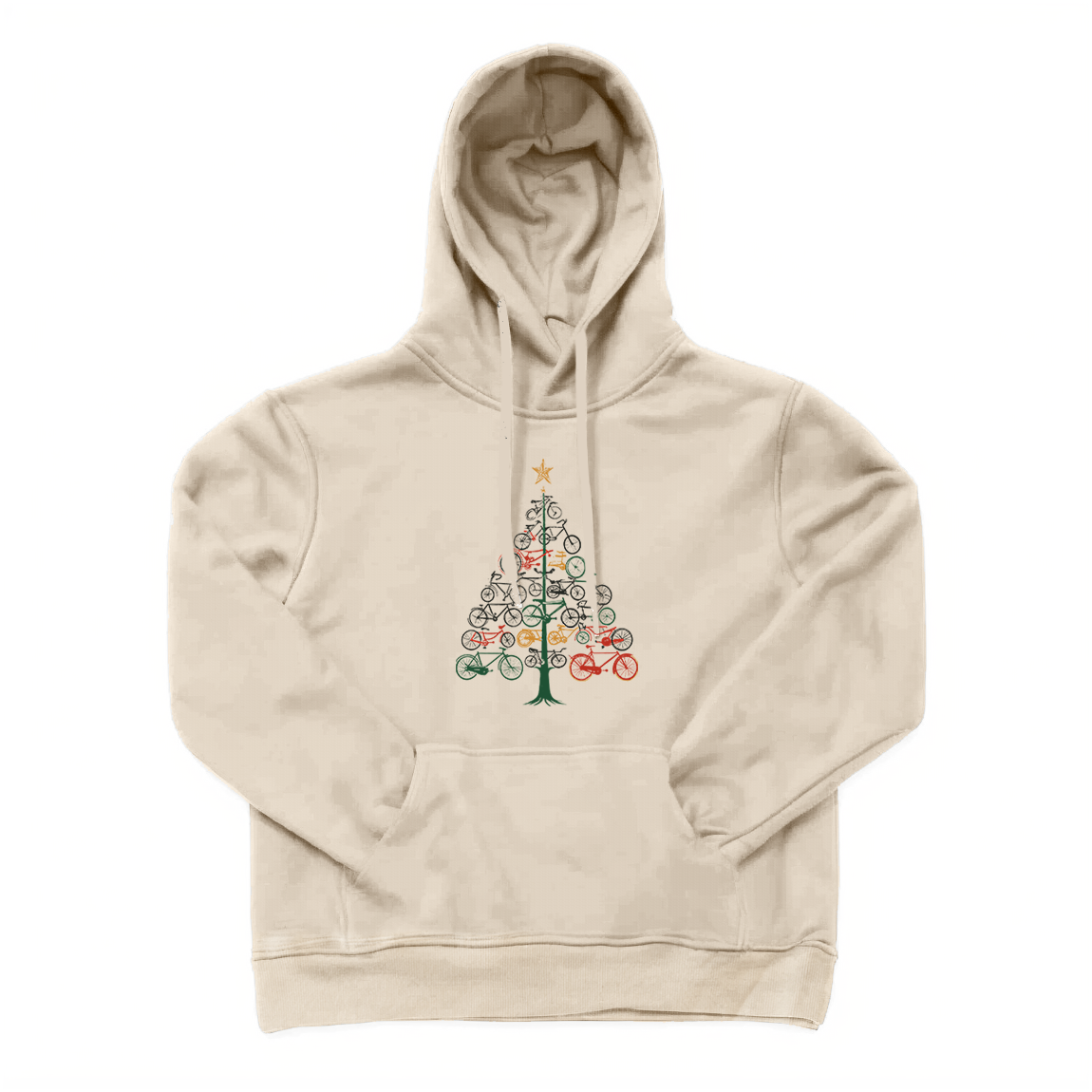 Bicycle Christmas Tree Hoodie
