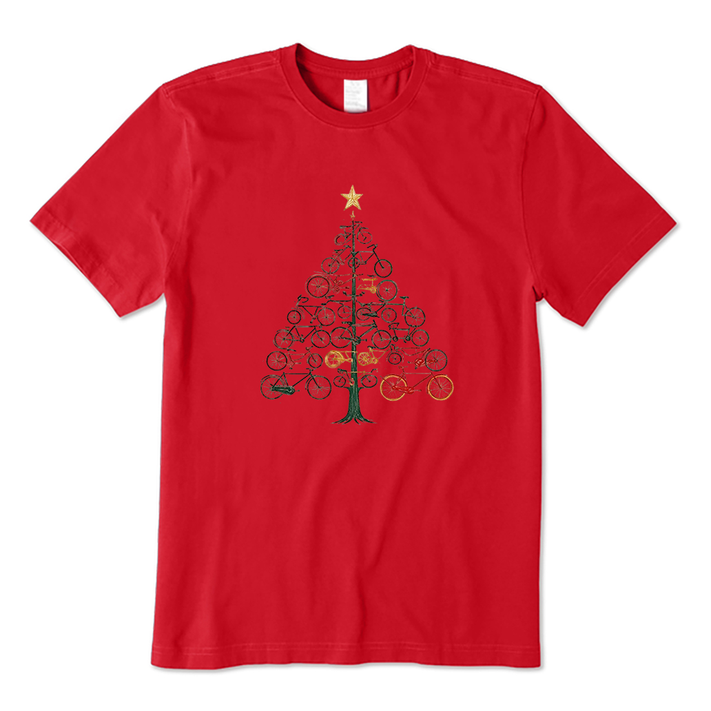 Bicycle Christmas Tree T-Shirt