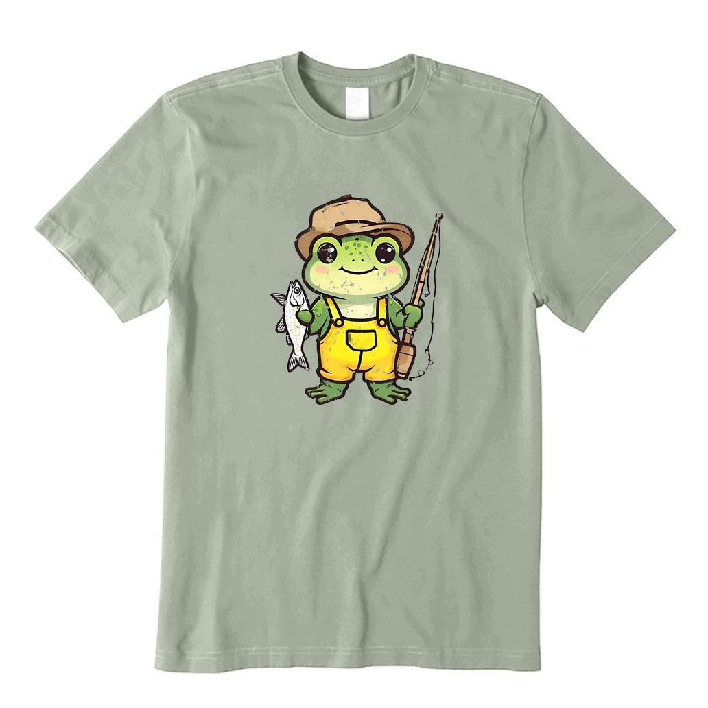 A Cute Fisherman Frog T-Shirt