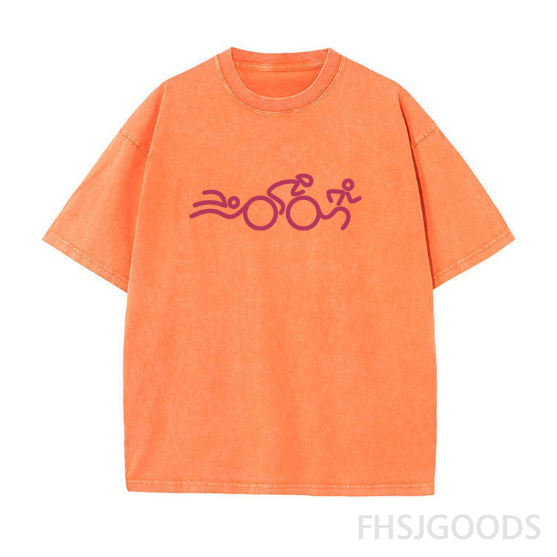 Triathlon Unisex Distressed T-Shirt
