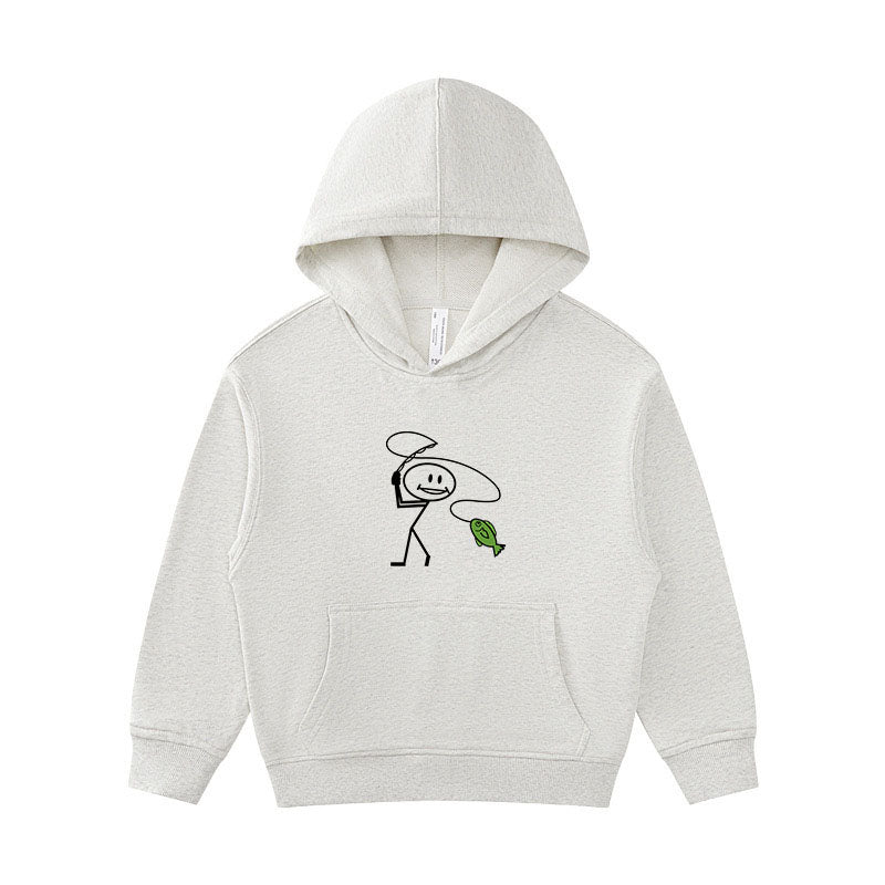 Happy Fly Fishing Kid's Hoodie