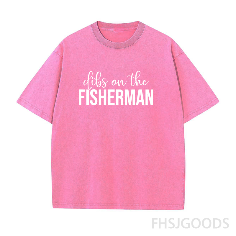 Dibs on The Fisherman Unisex Distressed T-Shirt