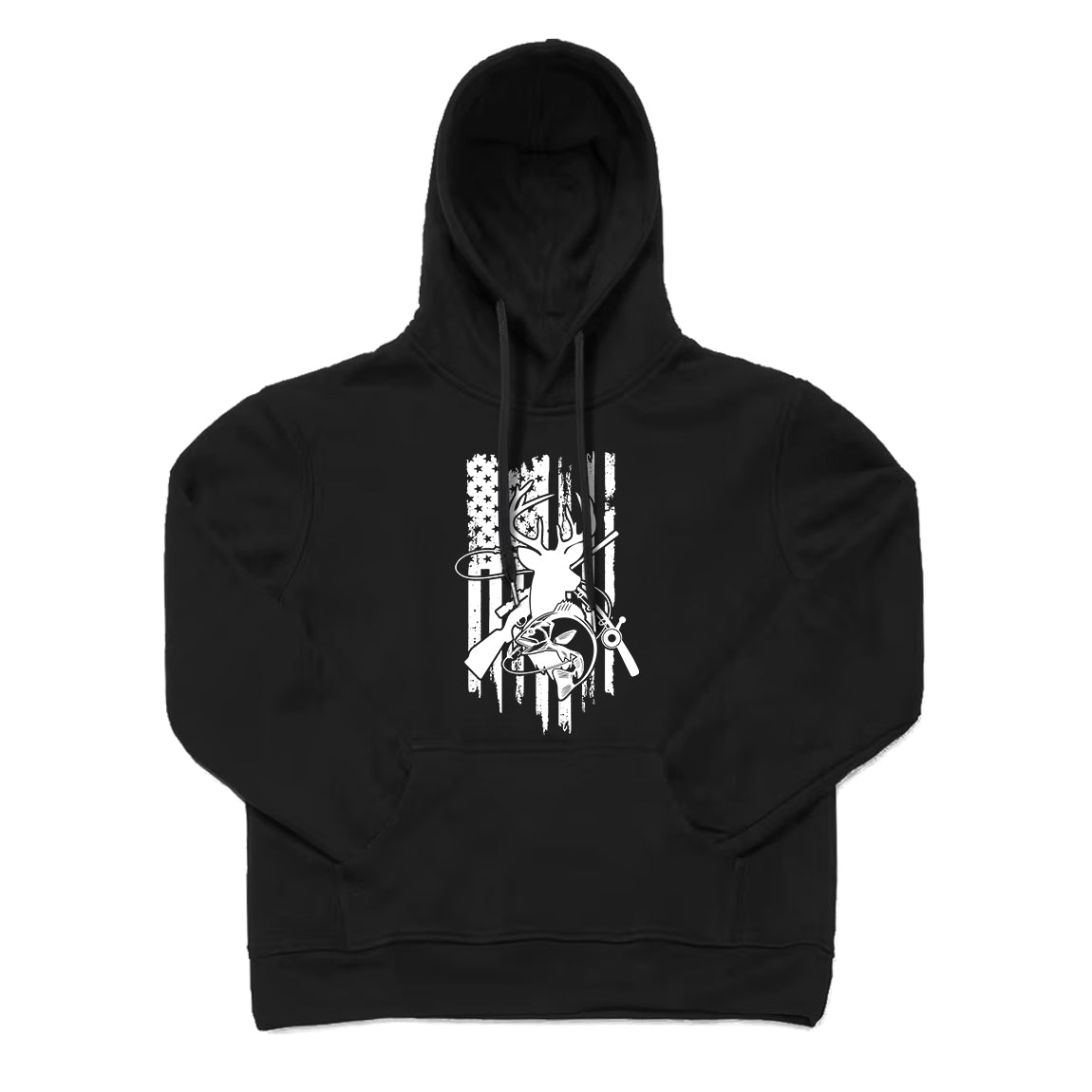 Hunting and American Flag Hoodie