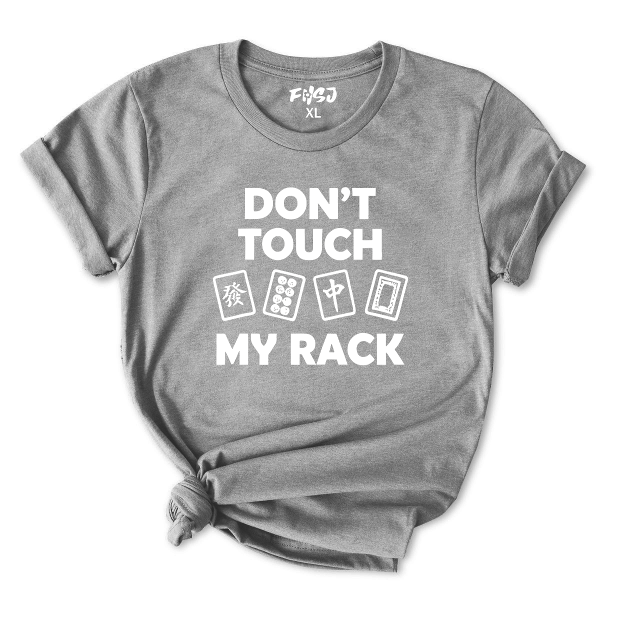 Don't Touch My Rack Mahjong T-Shirt for Women