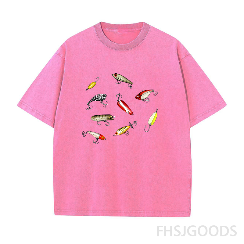Fishing Lures Unisex Distressed T-Shirt