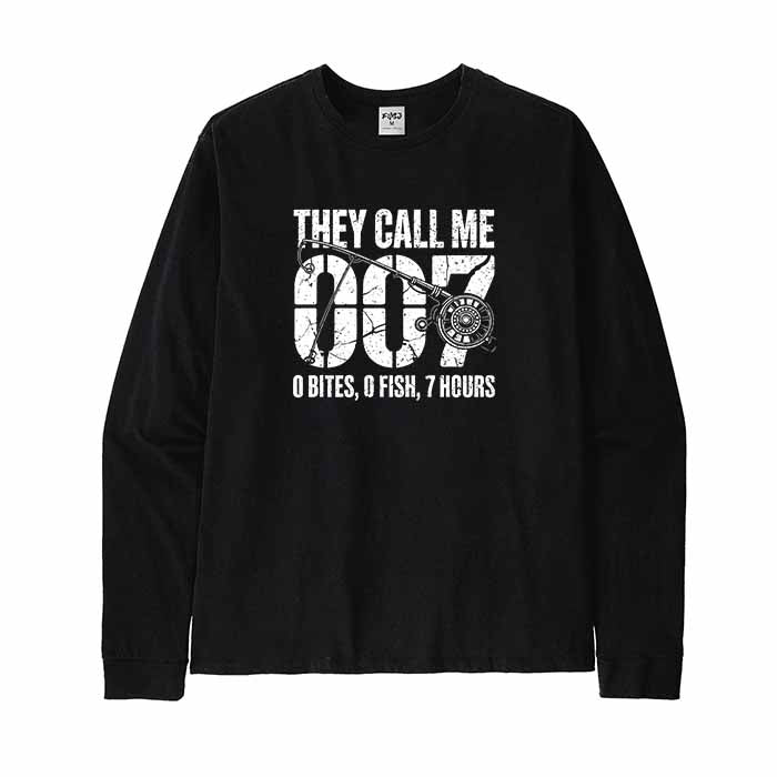 Funny Fishing 007 Long Sleeve T-Shirt