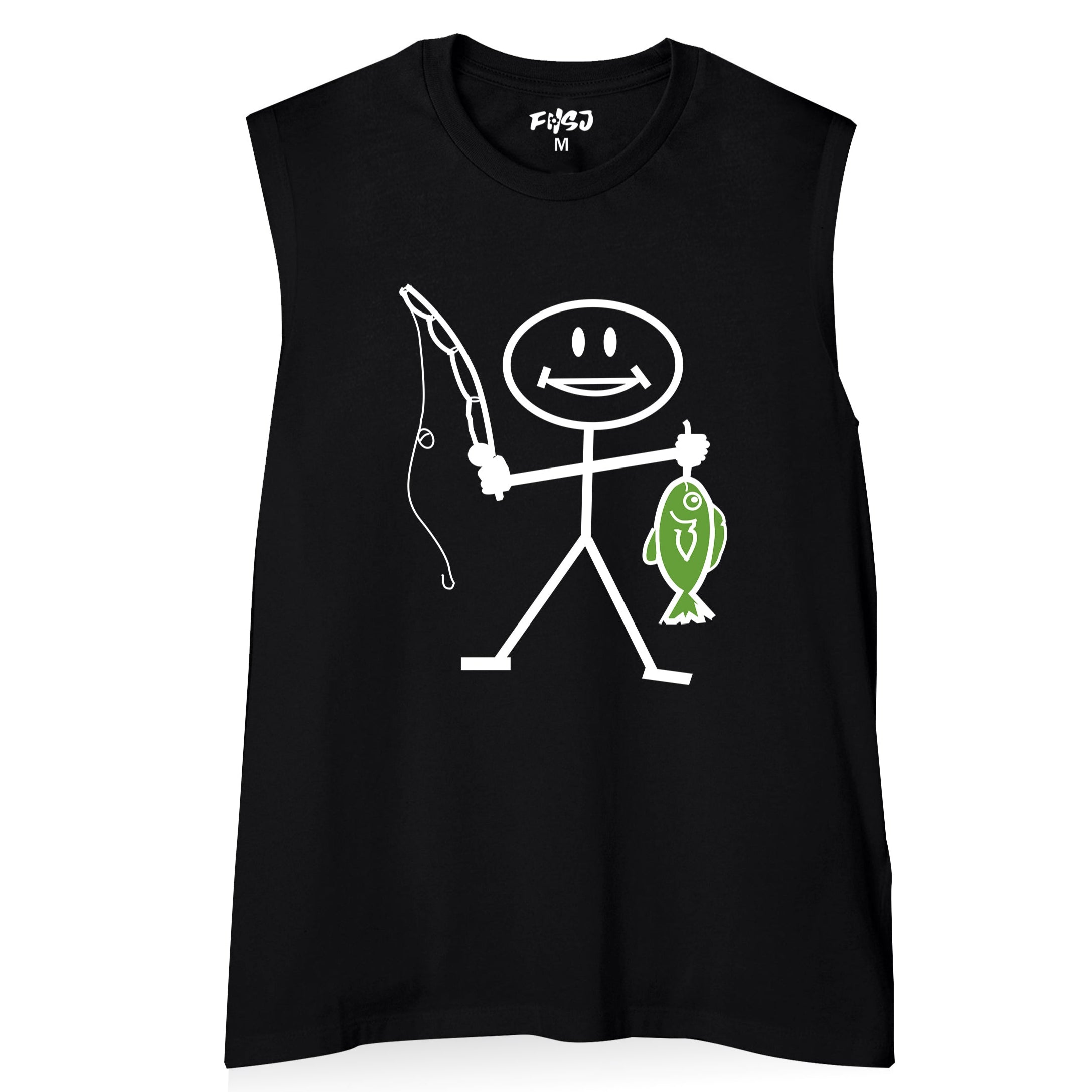 Women Happy FISHING Tank Top