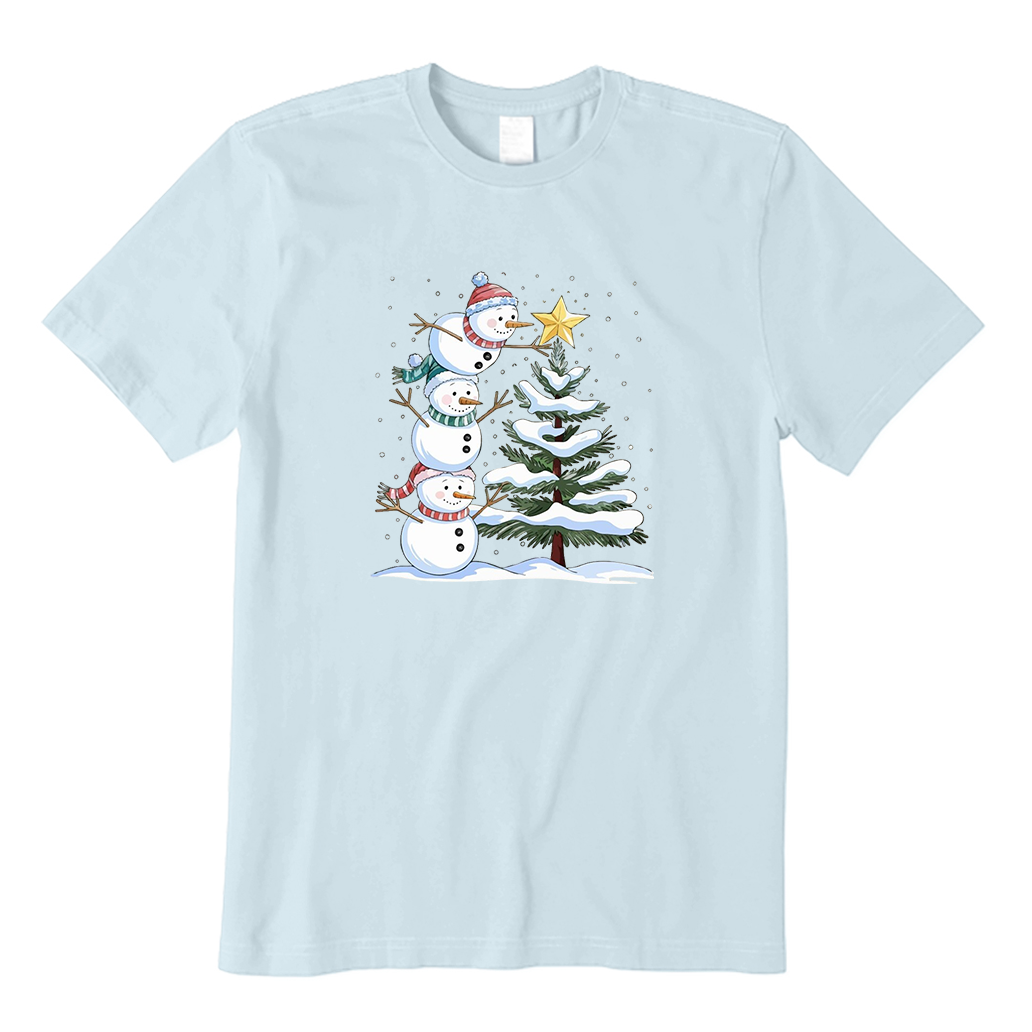 Snowman Christmas Tree T-Shirt