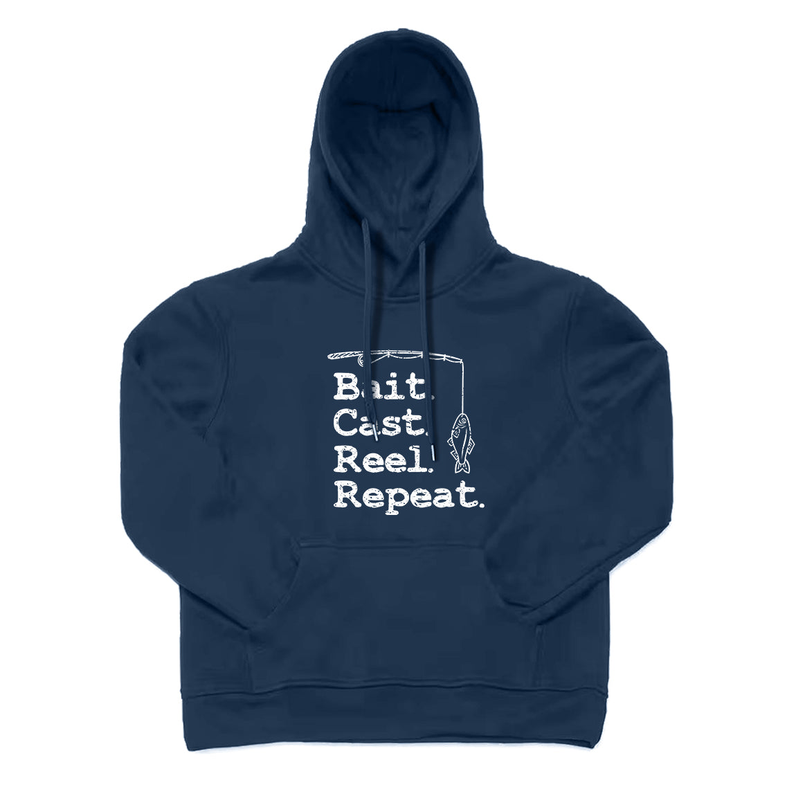 Bait Cast Reel Repeat Fishing Hoodie