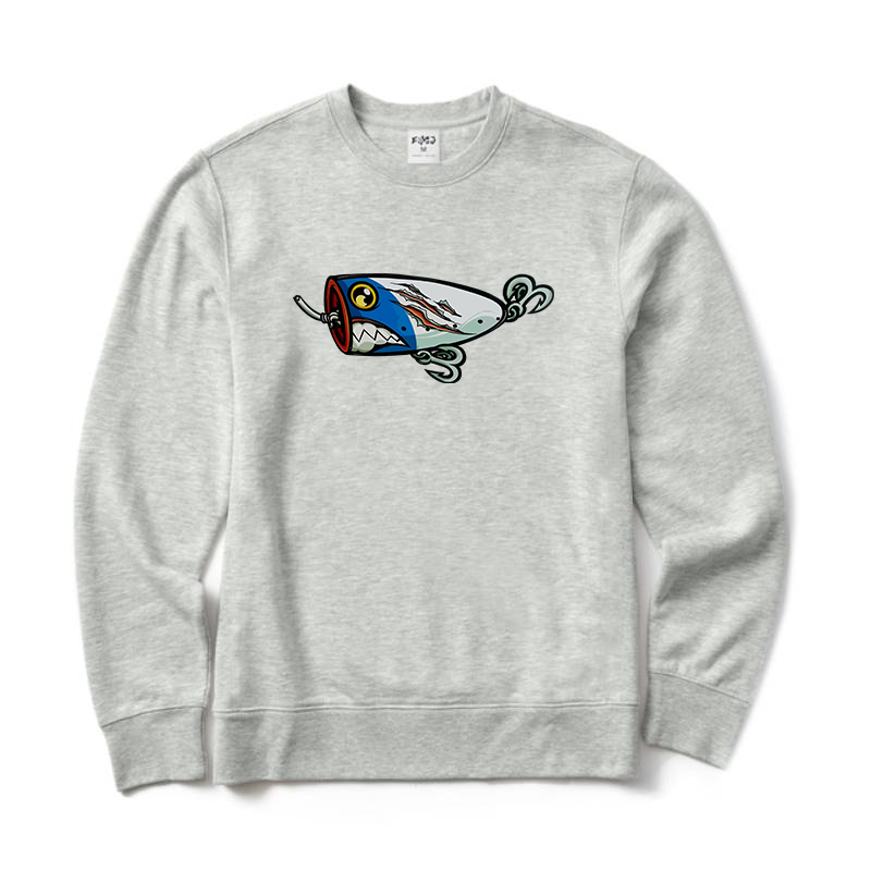 Bass Large Mouth Fishing Lure Crewneck Sweatshirt