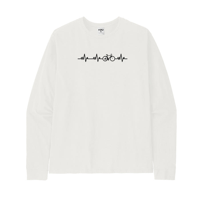 Bike Heartbeat Long Sleeve T-Shirt