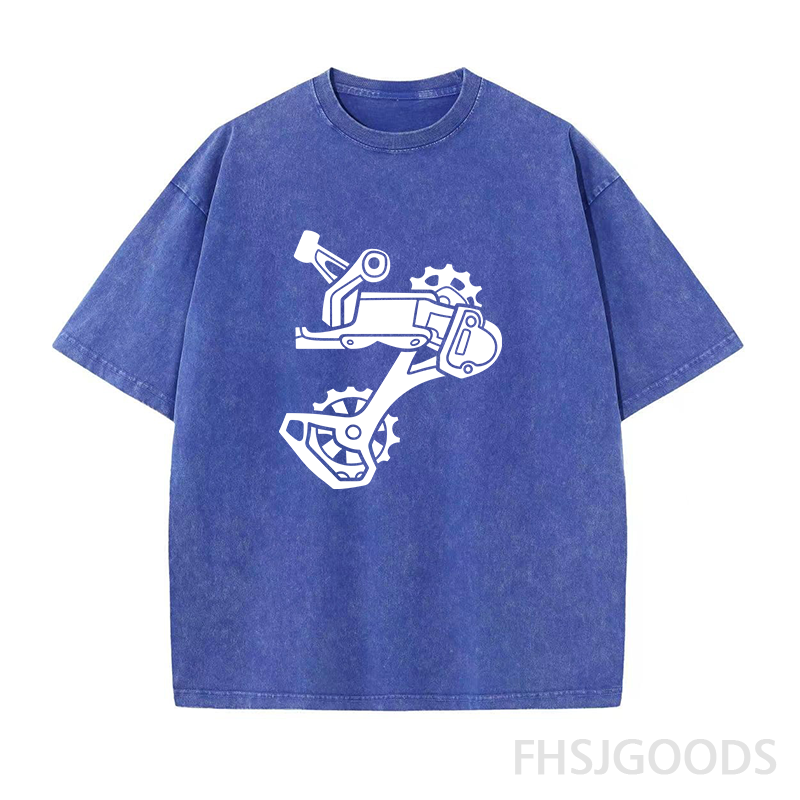 Rear Derailleur BIKE Unisex Distressed T-Shirt