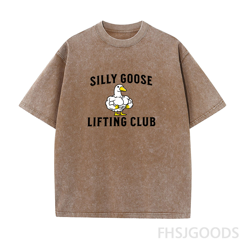 Silly Goose Lifting Club Unisex Distressed T-Shirt