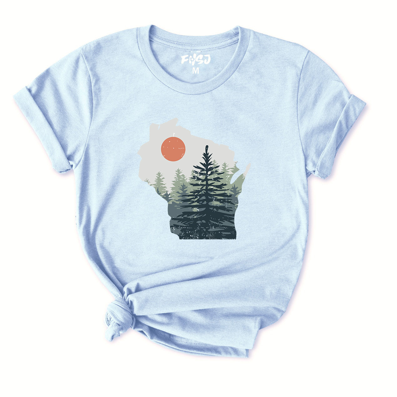Wisconsin Pine Trees T-Shirt for women