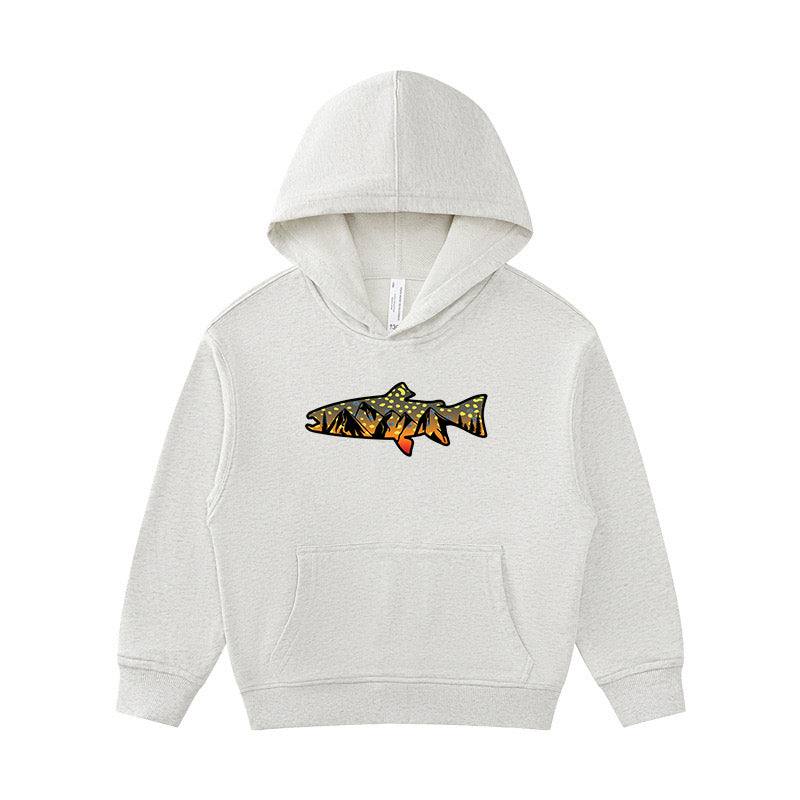 Brook Trout Mountains Kid's Hoodie