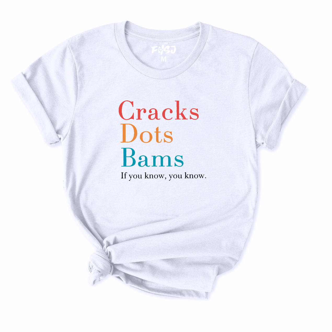 Cracks Dots Bams If You Know You Know Mahjong T-Shirt for Women