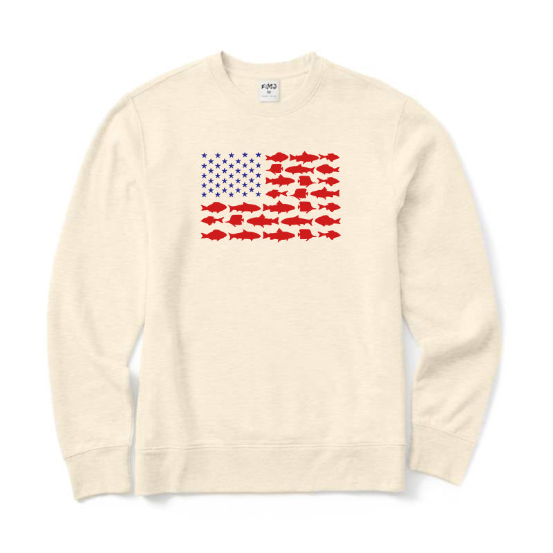 Fish Flag Crewneck Sweatshirt