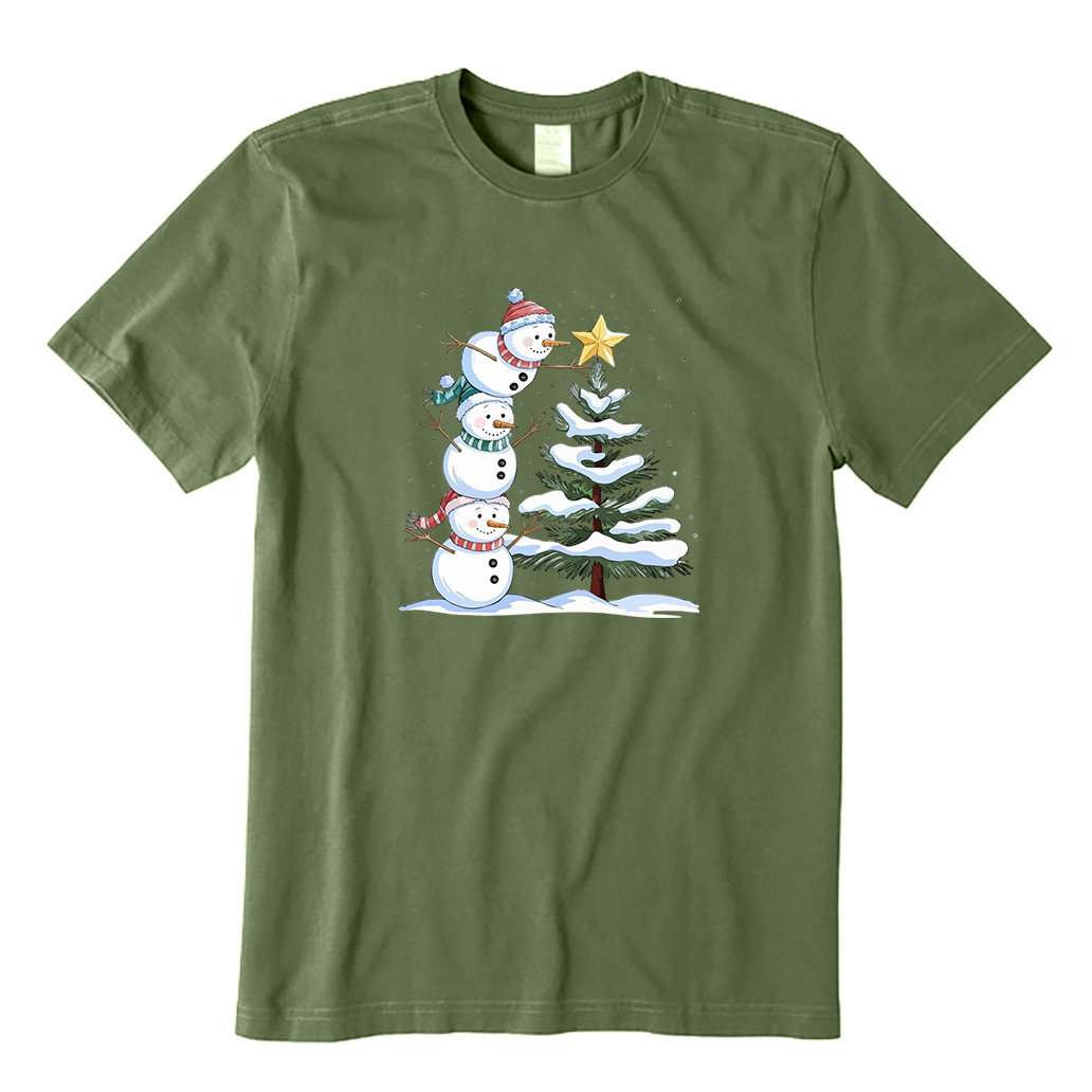 Snowman Christmas Tree T-Shirt