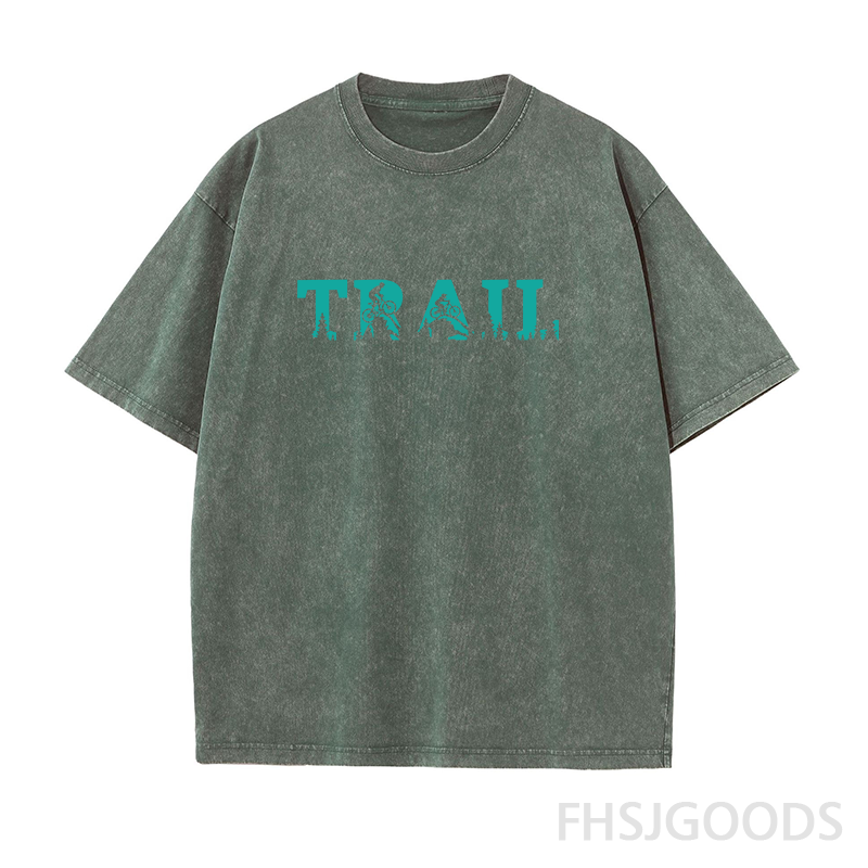 Bicycle Nature Ride Unisex Distressed T-Shirt