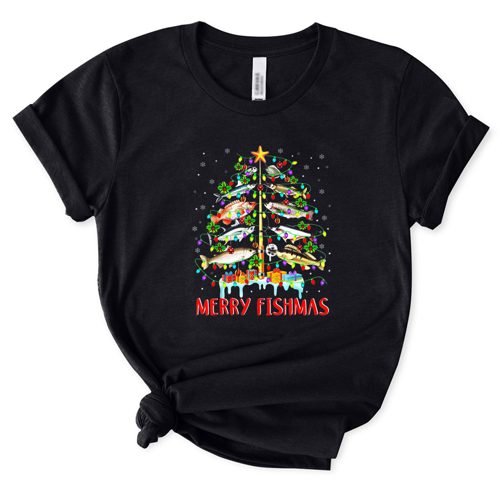 Merry Fishmas T-Shirt for Women