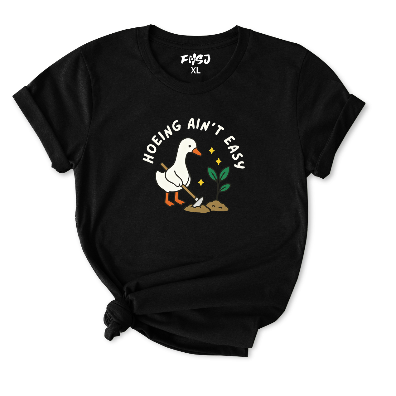 Hoeing Ain’t Easy Goose T-Shirt for Women