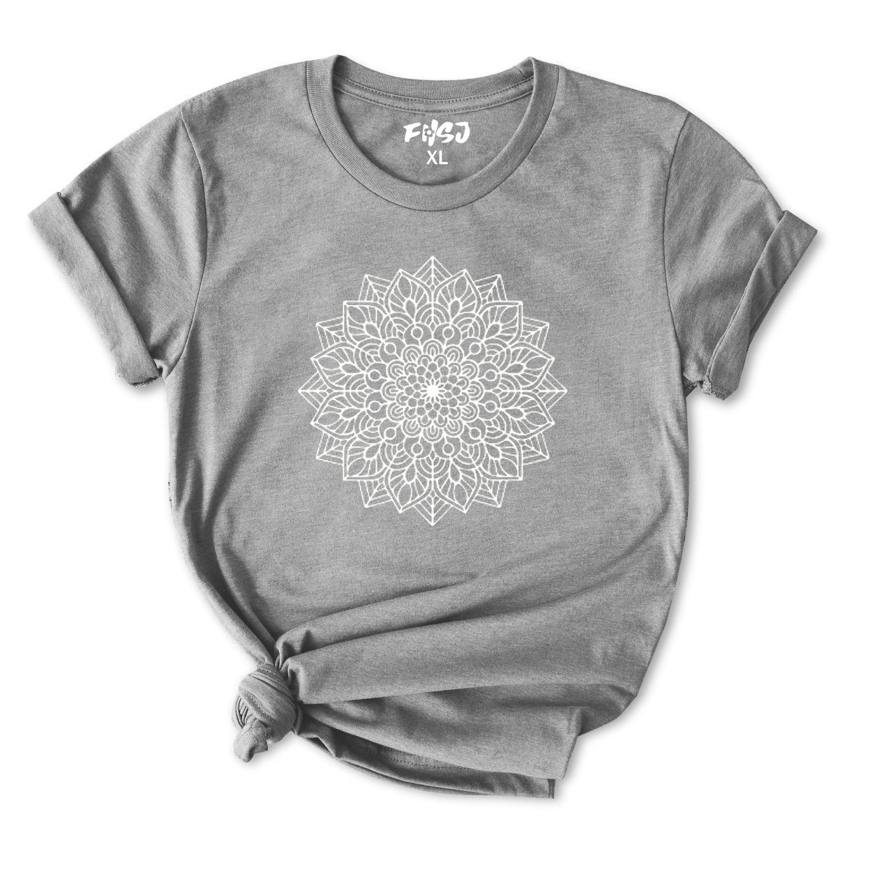 Mandala Lotus Flower Yoga T-Shirt for Women