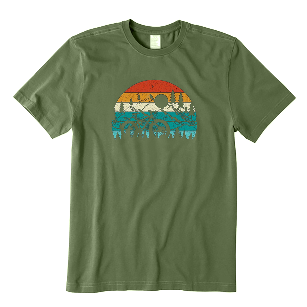 Mountain Biking Retro T-Shirt
