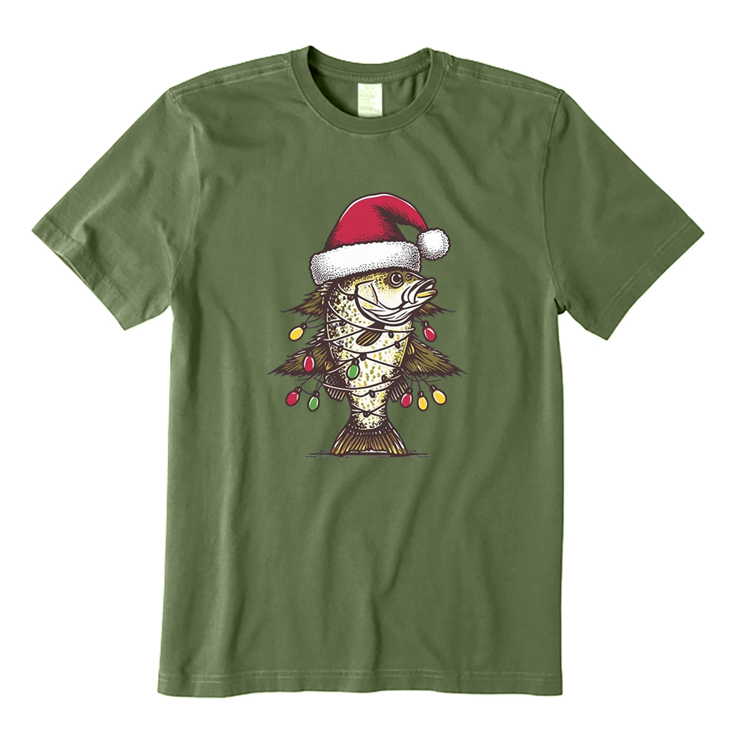 Crappie Fishing Christmas T-Shirt