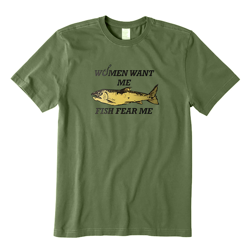 Women Want Me Fish Fear Me T-Shirt