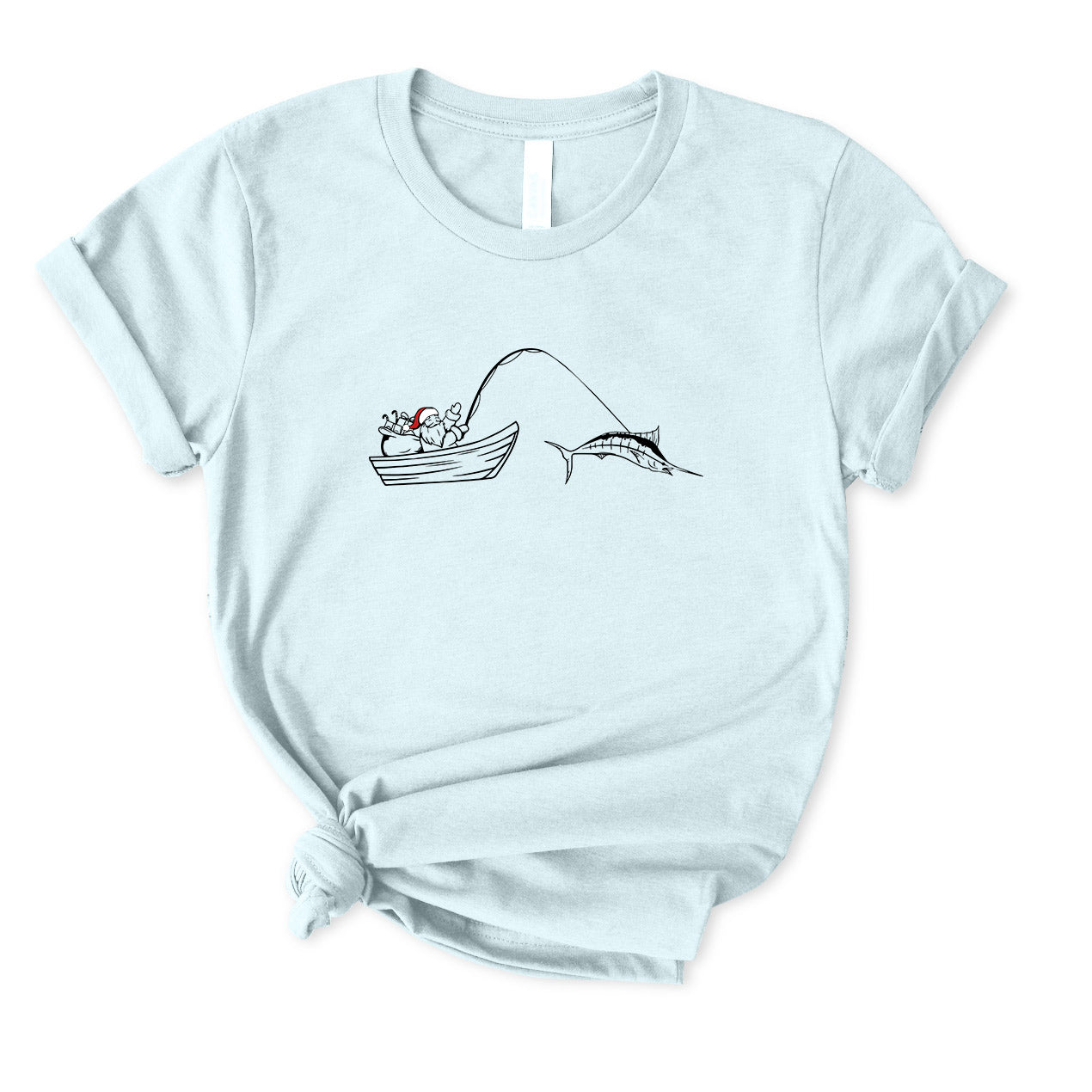 Santa Claus Caught A Marlin T-Shirt for women