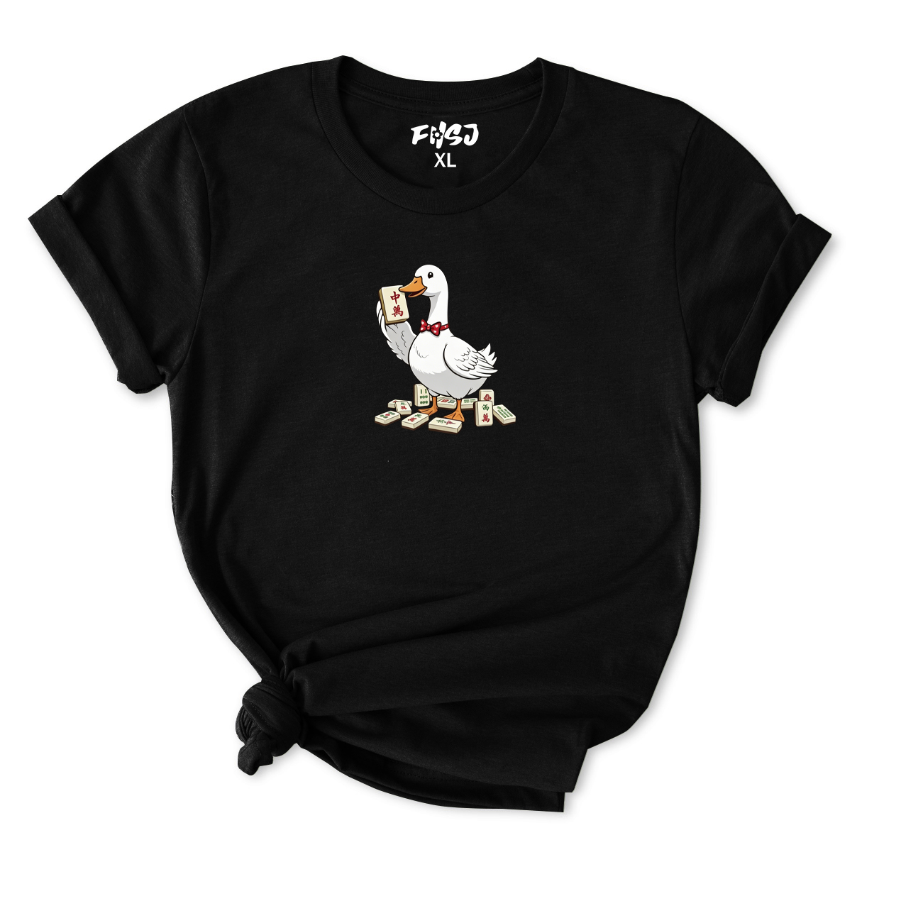 Goose Mahjong Player T-Shirt for Women