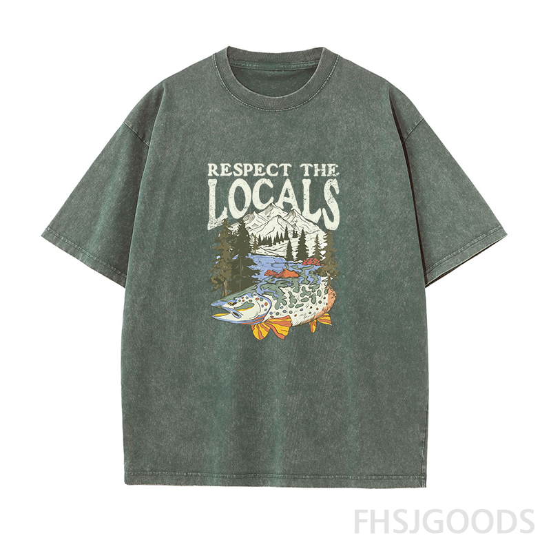 Respect The Locals Unisex Distressed T-Shirt